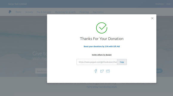 Donation to NHS Charities Together - May 2020