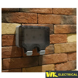 IP66 WaterProof 13A 2Gang Switched Socket with USB Type A and Type C (PD3.0 20W) With 3M Cable