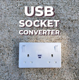 Convertor Socket 1G To 2-Gang 13A with USB A+C (20W PD3.0)