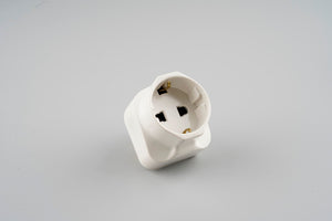 Schuko Outlet - 13A Fused 3 Pin Travel Adaptor ( For European Traveller )