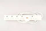 6 Way / 2 Metre SURGED Extension Lead