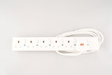6 Way / 2 Metre Switched Extension Lead