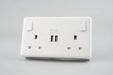 Convertor Socket 1G To 2-Gang 13A with USB (2400mA)