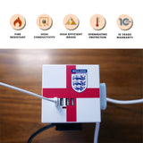 8 Way Tower Socket with Surge and USB (4800mA) - St George's Cross