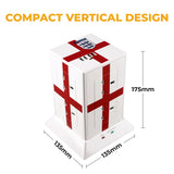 8 Way Tower Socket with Surge and USB (4800mA) - St George's Cross