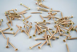 Chipboard Screws - Double countersunk 3.5mm x 30 - Zinc/yellow -waxed (Pack of 200)
