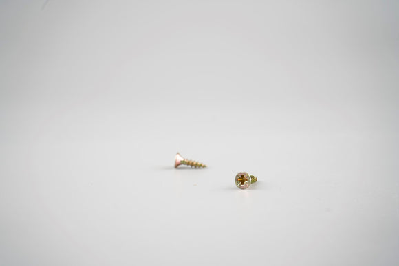 Chipboard Screws - Double countersunk 4.0mm x 16 - Zinc/yellow -waxed (Pack of 200)
