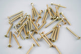 Chipboard Screws - Double countersunk 4.0mm x 50 - Zinc/yellow -waxed (Pack of 200)