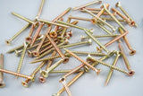 Chipboard Screws - Double countersunk 4.5mm x 50 - Zinc/yellow -waxed (Pack of 200)