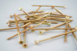 Chipboard Screws - Double countersunk 5.0mm x 100 - Zinc/yellow -waxed (Pack of 100)