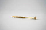 Chipboard Screws - Double countersunk 6.0mm x 100 - Zinc/yellow -waxed (Pack of 100)