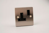 Stainless Steel - ASTA 13A 1Gang SP Switched Socket
