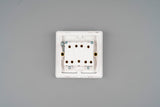 Glass Screwless - 3Gang 10AX 2-way Switch- WHITE