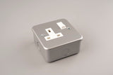 Metal Clad - ASTA 13A Single Switched Socket - Double Pole