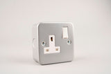 Metal Clad - ASTA 13A Single Switched Socket