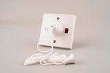 45A Double Pole Ceiling Switch White