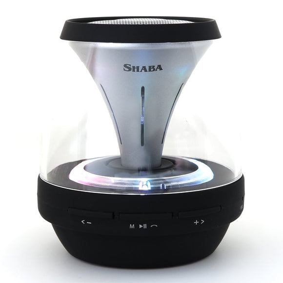SHABA Vivid Tube Portable Luminous Wireless Bluetooth Speaker (Black)