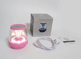 SHABA Vivid Tube Portable Luminous Wireless Bluetooth Speaker (Pink)