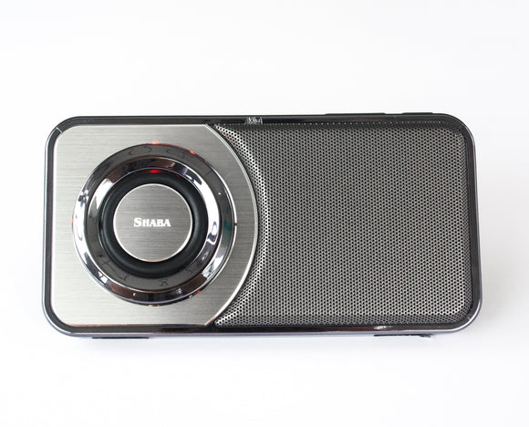 SHABA Ultra slim pocket portable Bluetooth Speaker (Chrome Black)